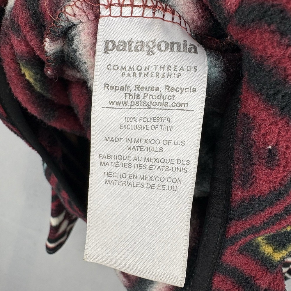 Patagonia Synchilla Snap-T Fleece Pullover Mens Large Aztec Saltillo Cinder Red - Picture 7 of 10